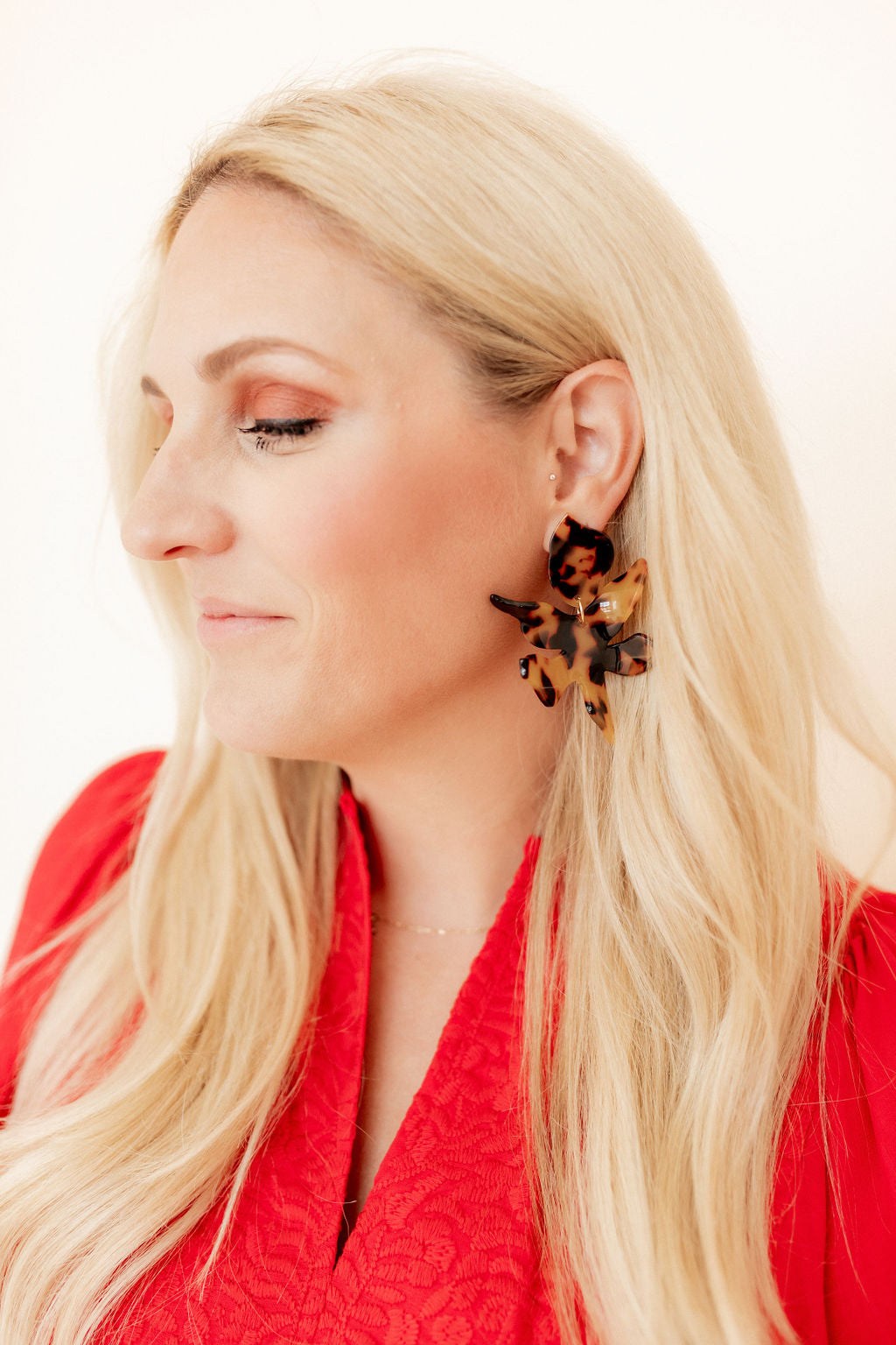 Flora - Brown Tortoise - Earrings