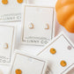 Screwback Stud Earrings - Knox Pumpkin