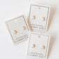 Screwback Stud Earrings - Ghost