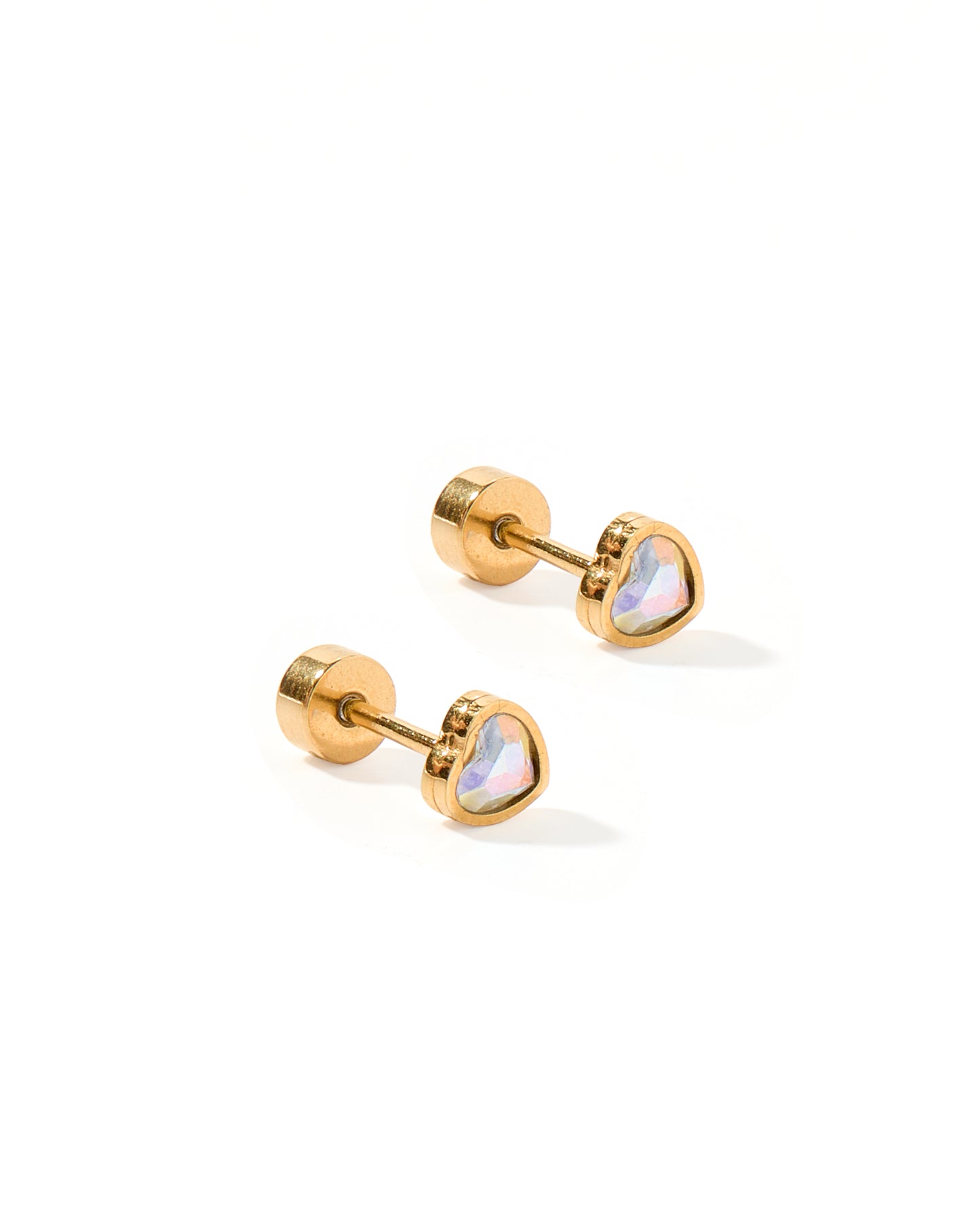 Screwback Stud Earrings - Polly Heart