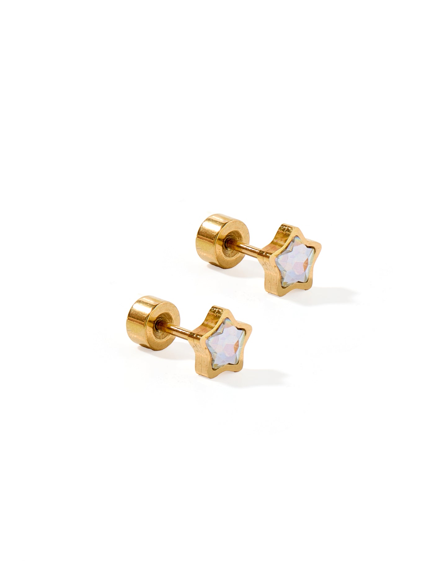 Screwback Stud Earrings - Polly Star