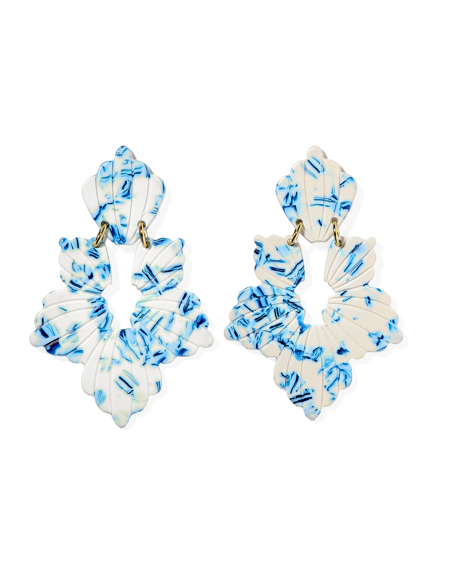 Michelle - Blue China - Earrings