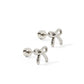 Screwback Stud Earrings - Sadie Silver