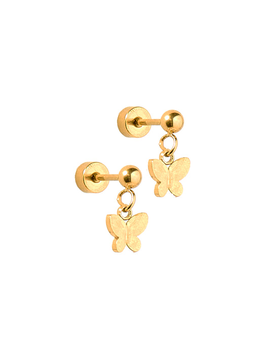 Screwback Stud Earrings - Millie Butterfly