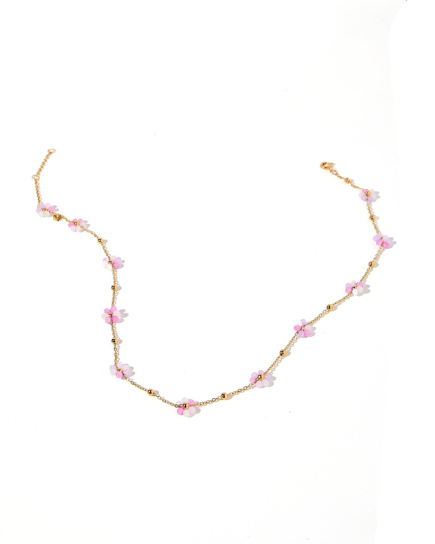 Necklace - Gracie - Pink Multi