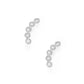 Screwback Stud Earrings - Abigail Sparkle Silver