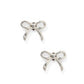 Screwback Stud Earrings - Sadie Silver