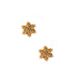 Screwback Stud Earrings - Snowflake Gold