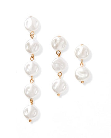 Libby - 3 Pearl - Earrings