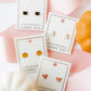 Screwback Stud Earrings - Knox Pumpkin