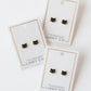Screwback Stud Earrings - Black Cat