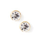 Screwback Stud Earrings - Juliet Clear 5mm