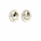 Olivia Statement Earrings Oval - Frosted Glacier