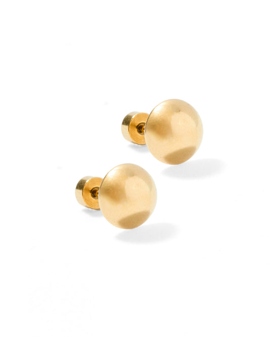 Screwback Stud Earrings - Vera Round 8mm