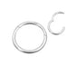 Huggie Infinity Hoop Earrings - Ava Silver 10mm