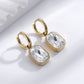 Huggie Charm Earrings - Diana Clear