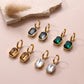 Huggie Charm Earrings - Diana Champagne