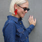 Eden Statement Earrings - Red