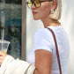 Eva Statement Earrings - White
