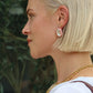 Eva Statement Earrings - Pink
