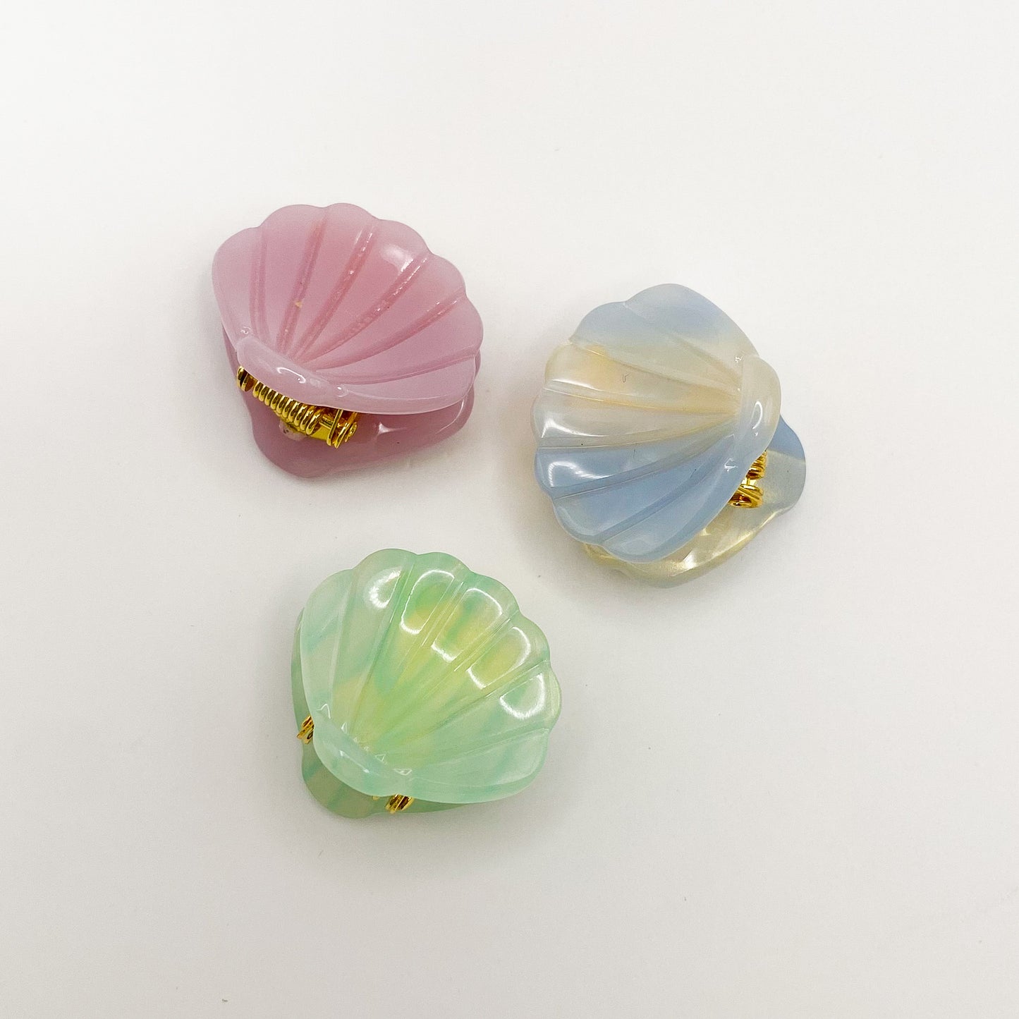 Mini Clip Trio - Shell: Blue Stripes / Aqua Stripes / Bubblegum