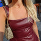 Annie Statement Earring - Pinot Noir