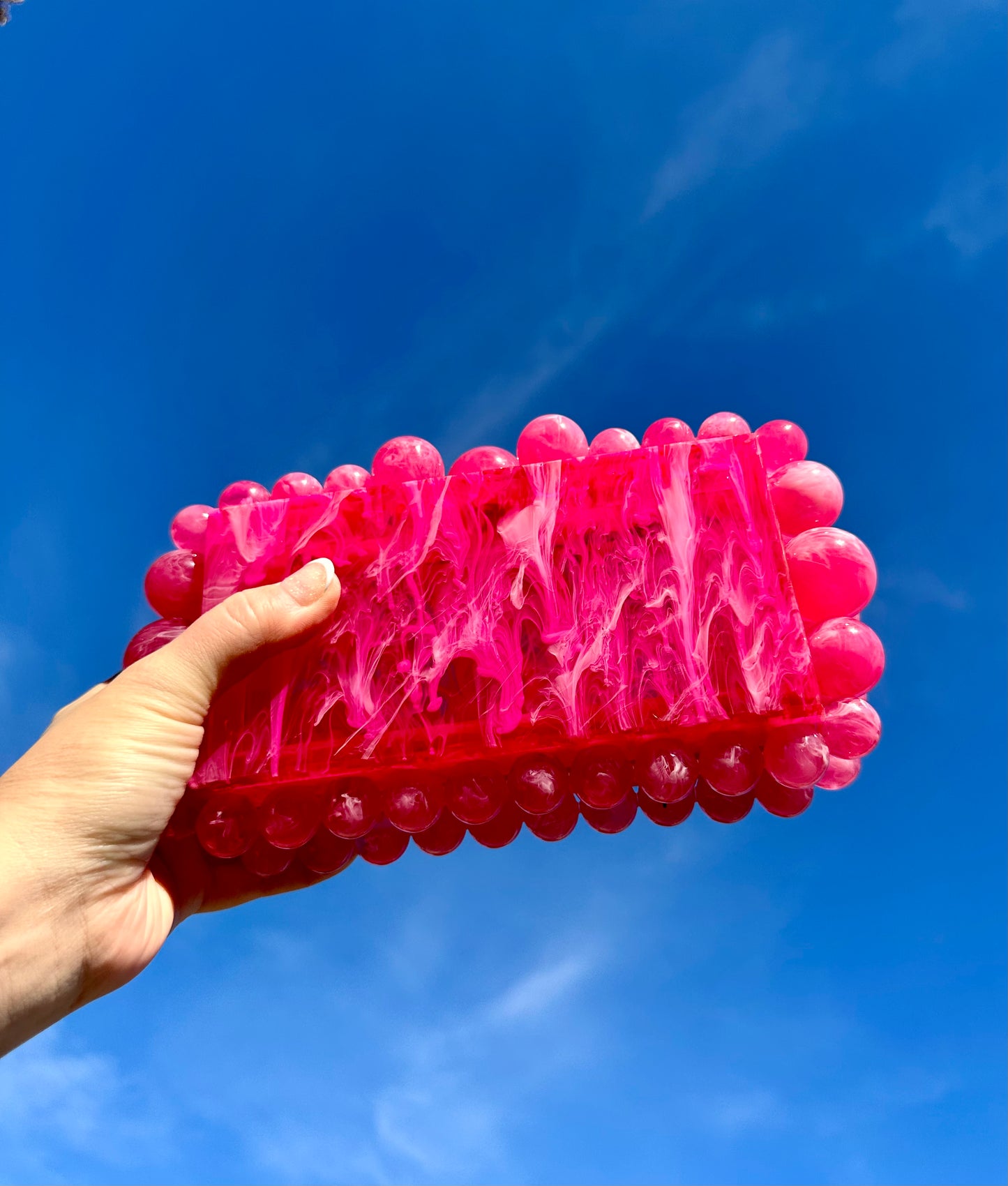 Daphne Clutch - Hot Pink