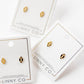 Screwback Stud Earrings - Football