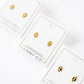 Screwback Stud Earrings - Football