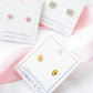 Screwback Stud Earrings - Football