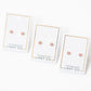 Screwback Stud Earrings - Alli Pink