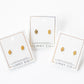 Screwback Stud Earrings - Football