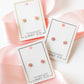 Screwback Stud Earrings - Alli Pink