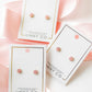 Screwback Stud Earrings - Alli Pink