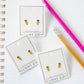 Screwback Stud Earrings - Pencil