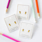 Screwback Stud Earrings - Pencil
