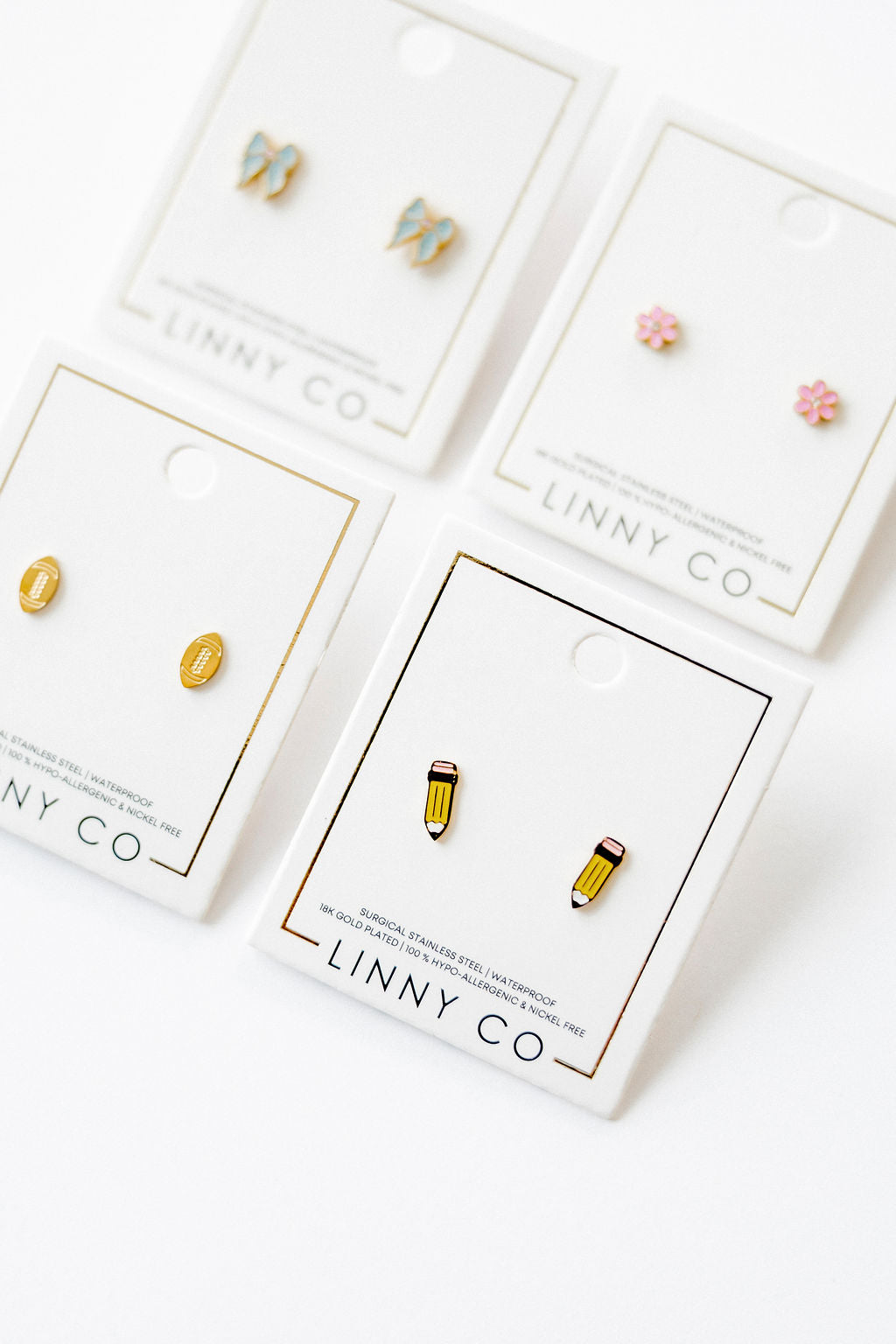 Screwback Stud Earrings - Pencil