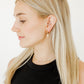 Huggie Charm Earrings - Esther Cross Clear
