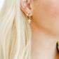 Huggie Charm Earrings - Esther Cross Clear