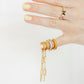 Huggie Charm Earrings - Palmer Paperclip