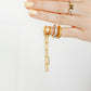 Huggie Charm Earrings - Palmer Paperclip