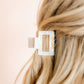 Hair Clip - Bailey - Pearl White