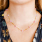 Necklace - Gracie - Pink Multi