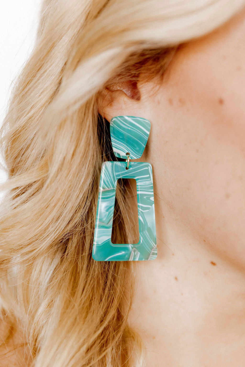 Kennedy - Jade Seas - Earrings