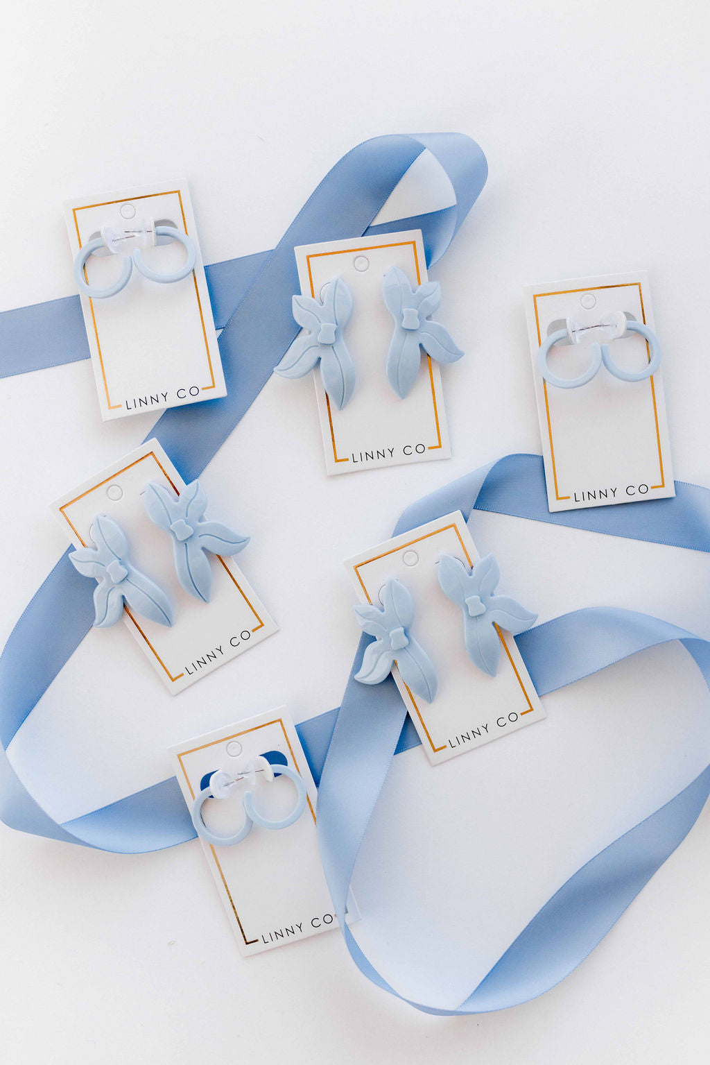 Holly Mini Hoop Earrings - Bluebell