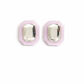 Olivia Statement Earrings Rectangle - Frosted Lilac