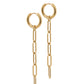 Huggie Charm Earrings - Palmer Paperclip