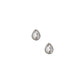 Screwback Stud Earrings - Paloma Pear Silver