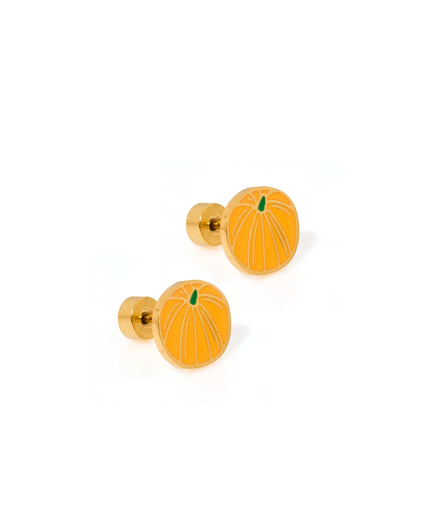 Screwback Stud - Knox Pumpkin