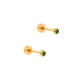 Screwback Stud Earrings - Cooper Emerald